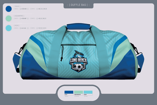 Duffle Bag, LB shark, Men's Soccer, Teamtime, Team time, sublimation, custom sports apparel, team uniforms, spirit wear, spiritwear, sports uniforms, custom shirts, team store, custom team store, fundraiser sports, apparel fundraiser
