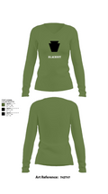 Blackout 17717609 Women's Long Sleeve V-neck Shirt - 40