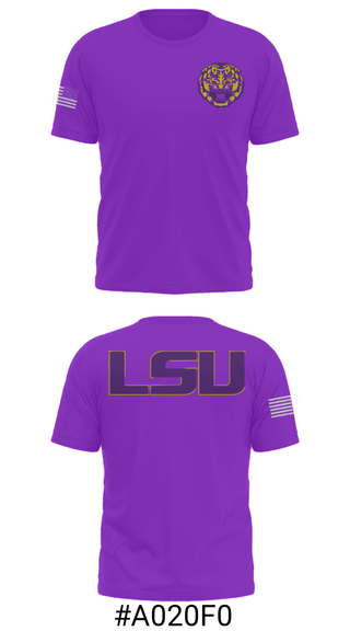 Short Sleeve Performance Shirt, Louisiana State University, Spirit Store, Teamtime, Team time, sublimation, custom sports apparel, team uniforms, spirit wear, spiritwear, sports uniforms, custom shirts, team store, custom team store, fundraiser sports, apparel fundraiser