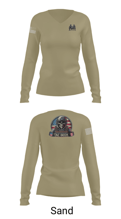 Marina Police Department 65171841 Women's Long Sleeve V-neck Shirt - 92