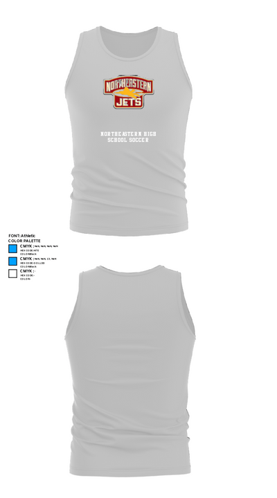Northeastern High School Soccer 66093458 Tank Top - 13