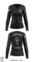 Med platoon, HHC, 2-7 CAV, 3ABCT, 1CD 61958470 Women's Long Sleeve V-neck Shirt - 2