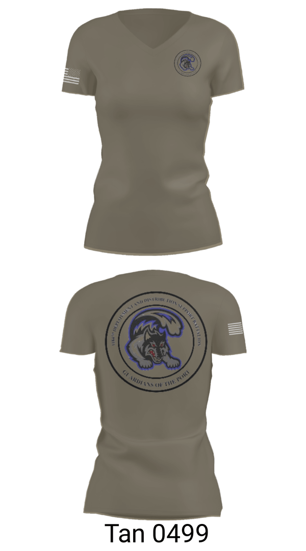 Womens Short Sleeve Vneck Shirt, 1184th DDSB, Army, Teamtime, Team time, sublimation, custom sports apparel, team uniforms, spirit wear, spiritwear, sports uniforms, custom shirts, team store, custom team store, fundraiser sports, apparel fundraiser