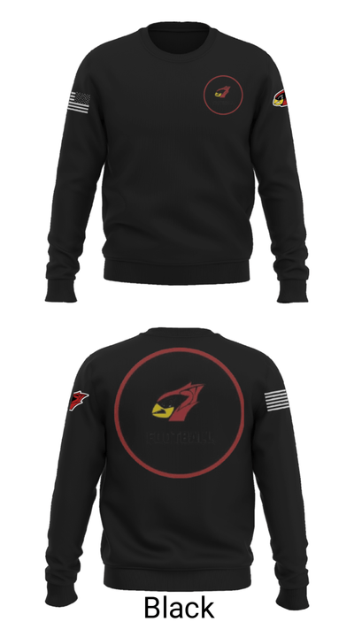 Del valle cardinals 56300531 Crew Neck Sweatshirt - 21