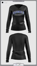 HOWARD COUNTY YOUTH HOCKEY CLUB 22258826 Women's Long Sleeve V-neck Shirt - 10