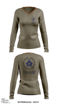 GCG BUILDING CONTRACTOR 38074769 Women's Long Sleeve V-neck Shirt -1 123
