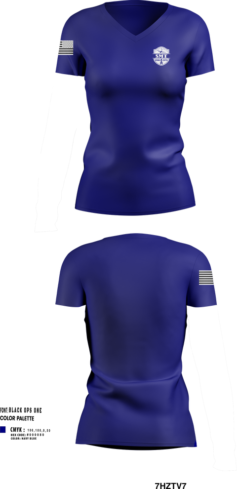 Womens Short Sleeve Vneck Shirt, S.M.T Osaka, Police, Teamtime, Team time, sublimation, custom sports apparel, team uniforms, spirit wear, spiritwear, sports uniforms, custom shirts, team store, custom team store, fundraiser sports, apparel fundraiser