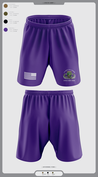 Athletic Shorts With Pockets, 478th CA BN (A), Army, Teamtime, Team time, sublimation, custom sports apparel, team uniforms, spirit wear, spiritwear, sports uniforms, custom shirts, team store, custom team store, fundraiser sports, apparel fundraiser