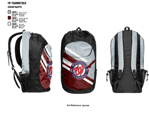 Gear Bag, Warriors, Baseball, Teamtime, Team time, sublimation, custom sports apparel, team uniforms, spirit wear, spiritwear, sports uniforms, custom shirts, team store, custom team store, fundraiser sports, apparel fundraiser