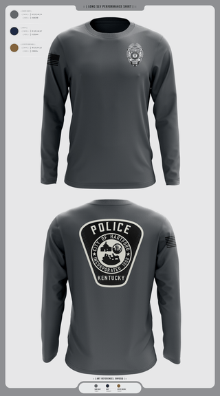 Long Sleeve Performance Shirt, Hartford Police Department, Police, Teamtime, Team time, sublimation, custom sports apparel, team uniforms, spirit wear, spiritwear, sports uniforms, custom shirts, team store, custom team store, fundraiser sports, apparel fundraiser