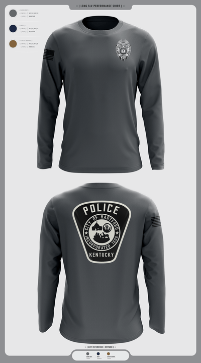 Hartford Police Department 37049516 Long Sleeve Performance Shirt - 1