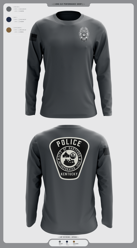 Long Sleeve Performance Shirt, Hartford Police Department, Police, Teamtime, Team time, sublimation, custom sports apparel, team uniforms, spirit wear, spiritwear, sports uniforms, custom shirts, team store, custom team store, fundraiser sports, apparel fundraiser
