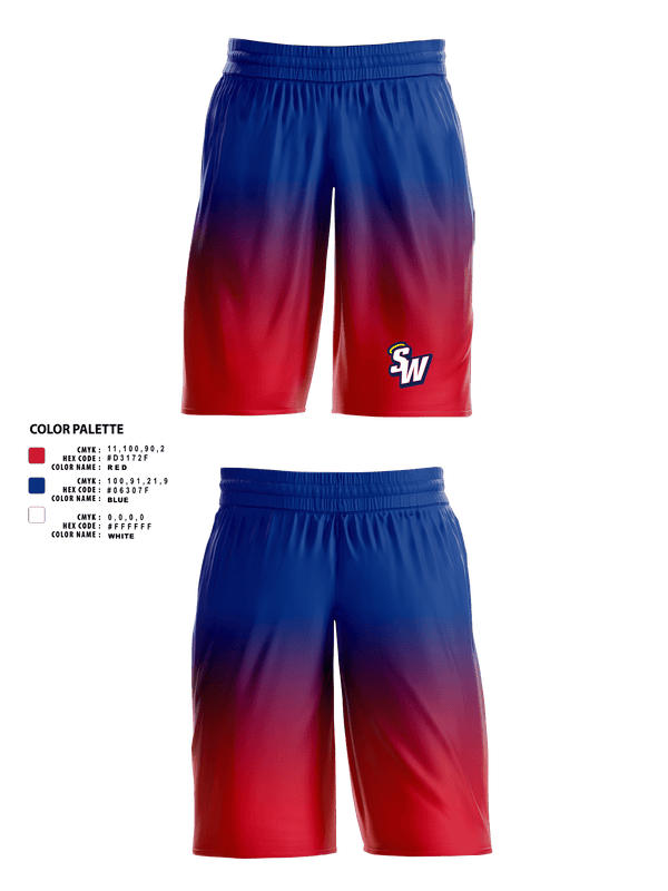 Mens Basketball Shorts, Southern Wayne High School Basketball, Men's Basketball, Teamtime, Team time, sublimation, custom sports apparel, team uniforms, spirit wear, spiritwear, sports uniforms, custom shirts, team store, custom team store, fundraiser sports, apparel fundraiser