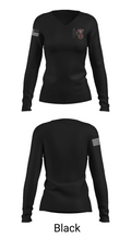 McIntosh County Academy Basketball 77239523 Women's Long Sleeve V-neck Shirt -1 35
