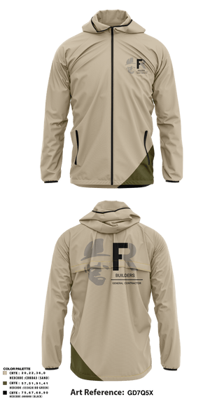 Windbreaker, FR BUILDERS, , Teamtime, Team time, sublimation, custom sports apparel, team uniforms, spirit wear, spiritwear, sports uniforms, custom shirts, team store, custom team store, fundraiser sports, apparel fundraiser