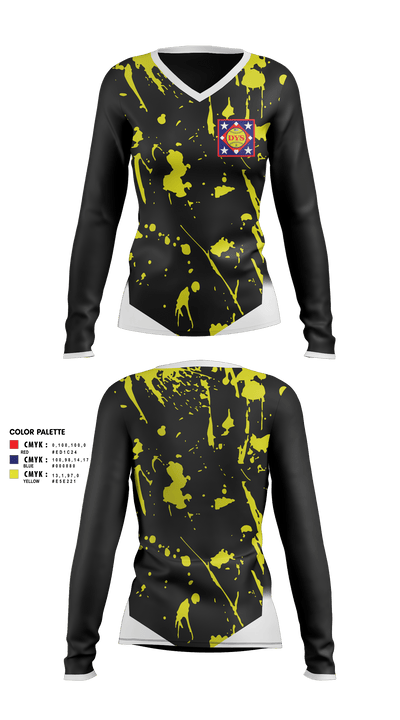 DYS Women's Long Sleeve V-neck Shirt - 2