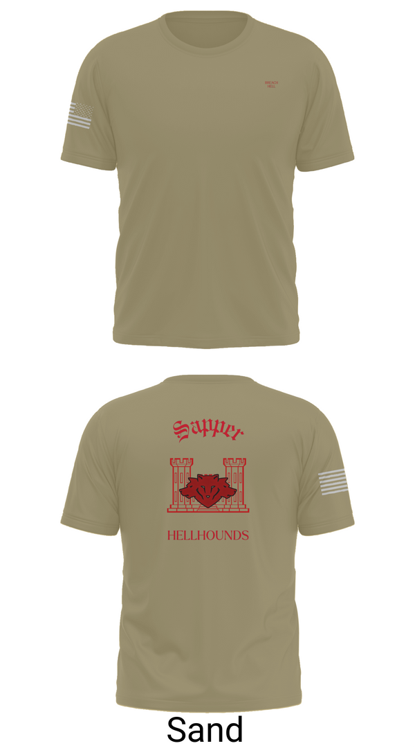 Short Sleeve Performance Shirt, 811th EN CO, , Teamtime, Team time, sublimation, custom sports apparel, team uniforms, spirit wear, spiritwear, sports uniforms, custom shirts, team store, custom team store, fundraiser sports, apparel fundraiser