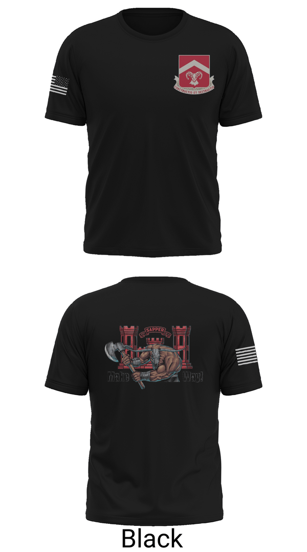 Old School Cotton Feel Shirt, 937th CEC-A, 40th BEB, Army, Teamtime, Team time, sublimation, custom sports apparel, team uniforms, spirit wear, spiritwear, sports uniforms, custom shirts, team store, custom team store, fundraiser sports, apparel fundraiser