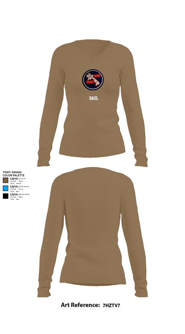 Womens Long Sleeve Vneck Shirt, saul, , Teamtime, Team time, sublimation, custom sports apparel, team uniforms, spirit wear, spiritwear, sports uniforms, custom shirts, team store, custom team store, fundraiser sports, apparel fundraiser