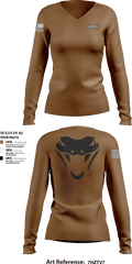 Rook 88378652 Women's Long Sleeve V-neck Shirt - 1