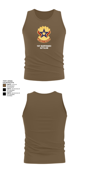 Tank Top, 71st Maintenance Battalion, Army, Teamtime, Team time, sublimation, custom sports apparel, team uniforms, spirit wear, spiritwear, sports uniforms, custom shirts, team store, custom team store, fundraiser sports, apparel fundraiser