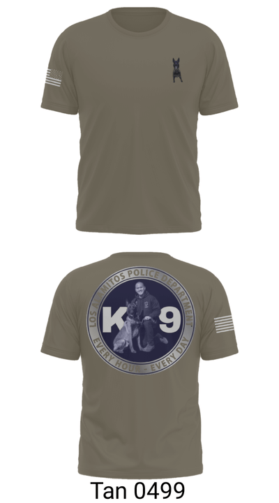 Los Alamitos Police K9 92789810 Old School Cotton Feel Shirt - 67