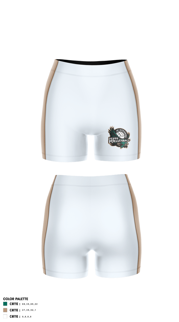Women's Shorts, John P Stevens High School Volleyball, Women's Volleyball, Teamtime, Team time, sublimation, custom sports apparel, team uniforms, spirit wear, spiritwear, sports uniforms, custom shirts, team store, custom team store, fundraiser sports, apparel fundraiser
