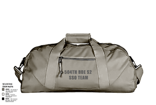 Duffle Bag, 504th BDE S2 SSO Team, Army, Teamtime, Team time, sublimation, custom sports apparel, team uniforms, spirit wear, spiritwear, sports uniforms, custom shirts, team store, custom team store, fundraiser sports, apparel fundraiser