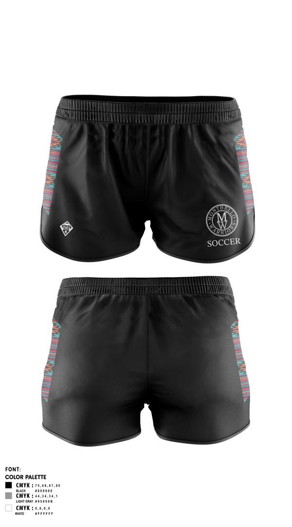 Mens Soccer Shorts, Montbello HS Boys Soccer, Men's Soccer, Teamtime, Team time, sublimation, custom sports apparel, team uniforms, spirit wear, spiritwear, sports uniforms, custom shirts, team store, custom team store, fundraiser sports, apparel fundraiser