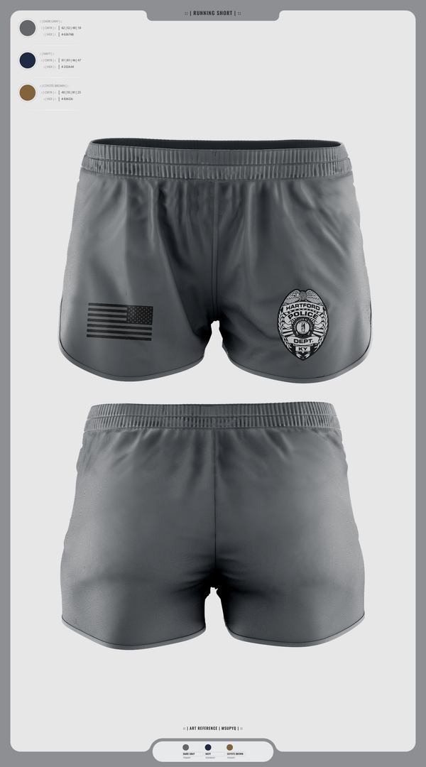 Womens Shorts, Hartford Police Department, Police, Teamtime, Team time, sublimation, custom sports apparel, team uniforms, spirit wear, spiritwear, sports uniforms, custom shirts, team store, custom team store, fundraiser sports, apparel fundraiser