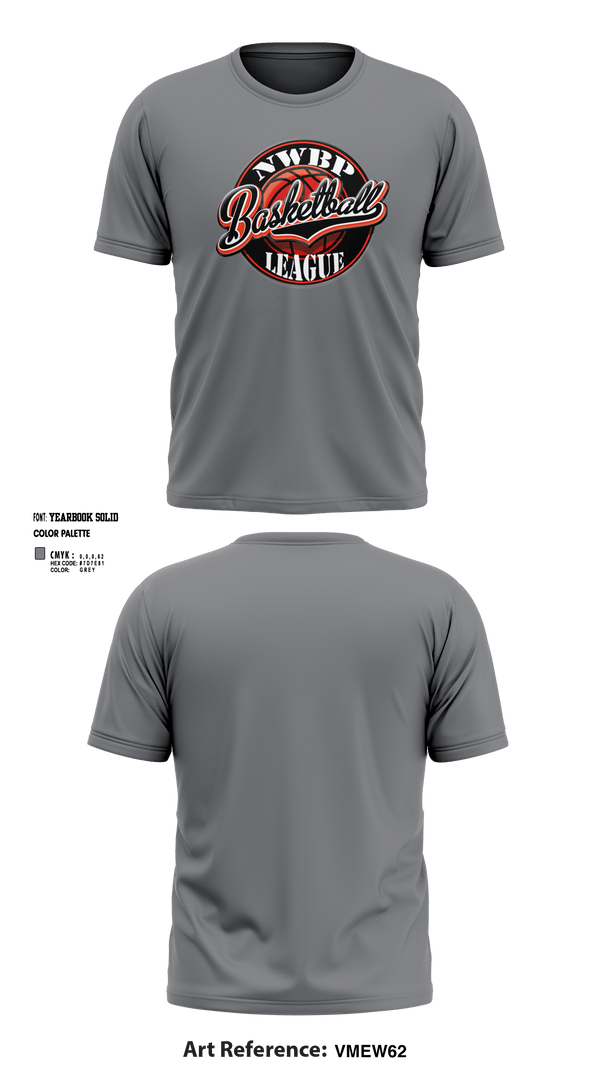 Old School Cotton Feel Shirt, North West Bergen Passaic Basketball League, Men's Basketball, Teamtime, Team time, sublimation, custom sports apparel, team uniforms, spirit wear, spiritwear, sports uniforms, custom shirts, team store, custom team store, fundraiser sports, apparel fundraiser
