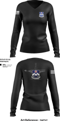 1-357th BSB 16223634 Women's Long Sleeve V-neck Shirt - 27