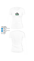 Kinnelon High School Bowling 36243159 Women's Short Sleeve V-neck Shirt - 18