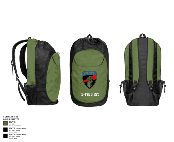 Gear Bag, 3-172 FiST, Army, Teamtime, Team time, sublimation, custom sports apparel, team uniforms, spirit wear, spiritwear, sports uniforms, custom shirts, team store, custom team store, fundraiser sports, apparel fundraiser
