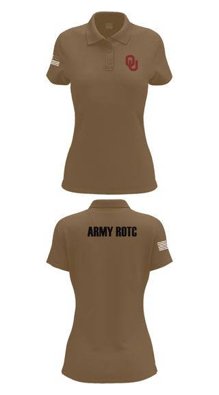 Womens Short Sleeve Performance Polo, OU Army ROTC, Army, Teamtime, Team time, sublimation, custom sports apparel, team uniforms, spirit wear, spiritwear, sports uniforms, custom shirts, team store, custom team store, fundraiser sports, apparel fundraiser