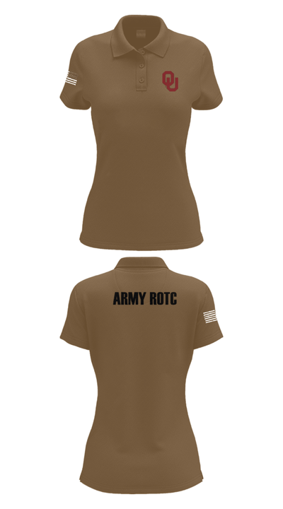 OU Army ROTC 95723228 Women's Short Sleeve Performance Polo  - 15