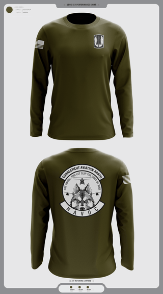 Long Sleeve Performance Shirt, 1-169th E Company, National Guard, Teamtime, Team time, sublimation, custom sports apparel, team uniforms, spirit wear, spiritwear, sports uniforms, custom shirts, team store, custom team store, fundraiser sports, apparel fundraiser