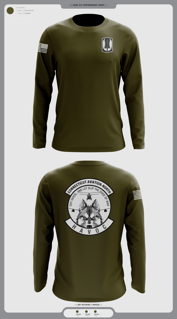 Long Sleeve Performance Shirt, 1-169th E Company, National Guard, Teamtime, Team time, sublimation, custom sports apparel, team uniforms, spirit wear, spiritwear, sports uniforms, custom shirts, team store, custom team store, fundraiser sports, apparel fundraiser
