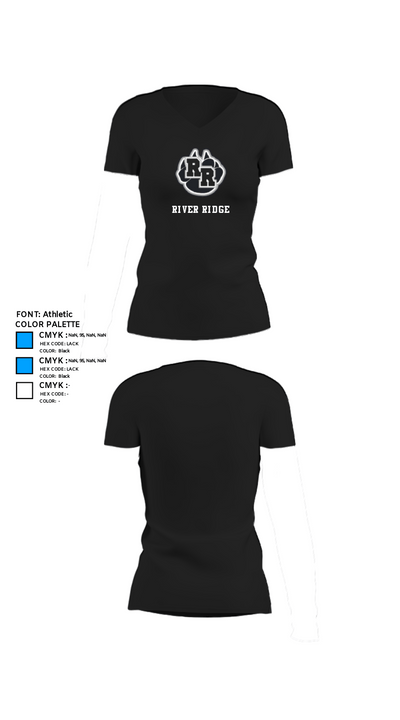 River Ridge 18069624 Women's Short Sleeve V-neck Shirt - 37