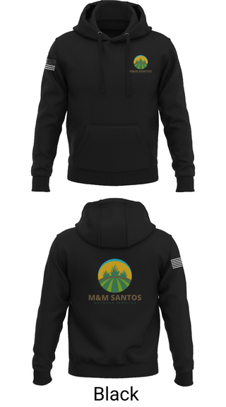 Hoodie, M&M Santos Outdoor Services, , Teamtime, Team time, sublimation, custom sports apparel, team uniforms, spirit wear, spiritwear, sports uniforms, custom shirts, team store, custom team store, fundraiser sports, apparel fundraiser