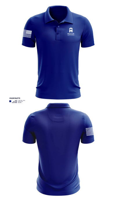 Hancock Claims Consultants 70832190 Short Sleeve Performance Polo - 40