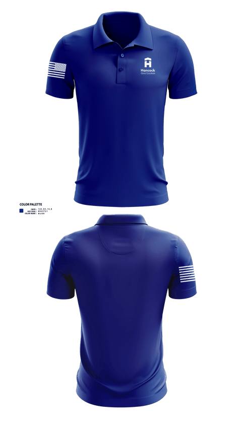 Short Sleeve Performance Polo, Hancock Claims Consultants, Fire Department, Teamtime, Team time, sublimation, custom sports apparel, team uniforms, spirit wear, spiritwear, sports uniforms, custom shirts, team store, custom team store, fundraiser sports, apparel fundraiser