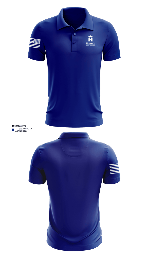 Short Sleeve Performance Polo, Hancock Claims Consultants, Fire Department, Teamtime, Team time, sublimation, custom sports apparel, team uniforms, spirit wear, spiritwear, sports uniforms, custom shirts, team store, custom team store, fundraiser sports, apparel fundraiser