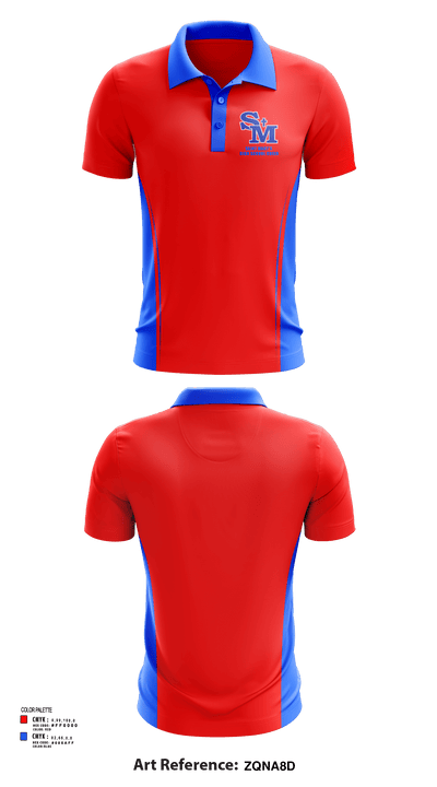 Saint Mary'S High School Cheer 30307772 Short Sleeve Performance Polo - 117