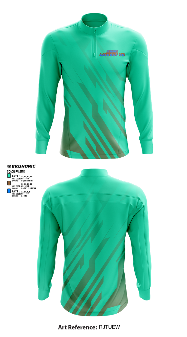 Quarter Zip Jacket, Zero latency VR, , Teamtime, Team time, sublimation, custom sports apparel, team uniforms, spirit wear, spiritwear, sports uniforms, custom shirts, team store, custom team store, fundraiser sports, apparel fundraiser