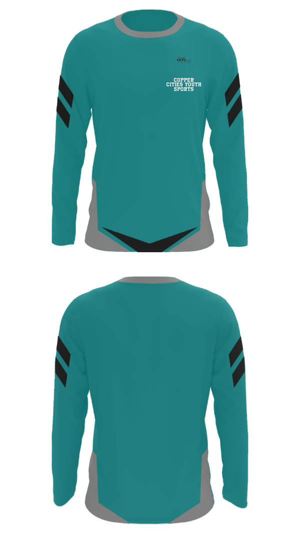 Long Sleeve Performance Shirt, Copper Cities Youth Sports, Spirit Store, Teamtime, Team time, sublimation, custom sports apparel, team uniforms, spirit wear, spiritwear, sports uniforms, custom shirts, team store, custom team store, fundraiser sports, apparel fundraiser
