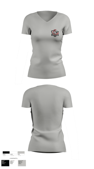 Women's Short Sleeve Vneck Shirt, Lawrence Road Middle School, , Teamtime, Team time, sublimation, custom sports apparel, team uniforms, spirit wear, spiritwear, sports uniforms, custom shirts, team store, custom team store, fundraiser sports, apparel fundraiser