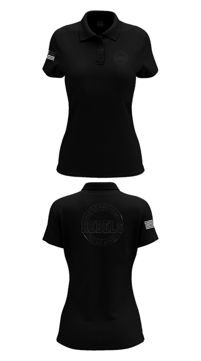 REBLES 71194582 Women's Short Sleeve Performance Polo  - 36