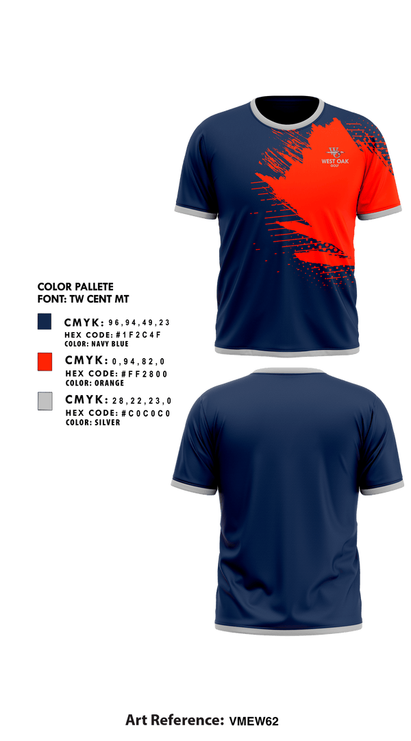Short Sleeve Performance Shirt, West Oak High School Golf, Golf, Teamtime, Team time, sublimation, custom sports apparel, team uniforms, spirit wear, spiritwear, sports uniforms, custom shirts, team store, custom team store, fundraiser sports, apparel fundraiser