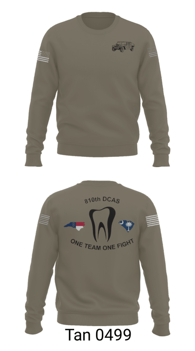 810th med co 30898387 Crew Neck Sweatshirt - 65